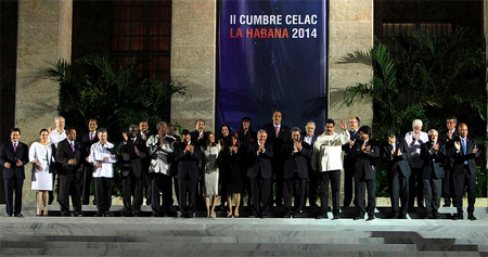 Foto oficial de la II Cumbre de CELAC