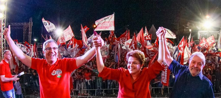 Dilma ganará con amplia ventaja en Brasil