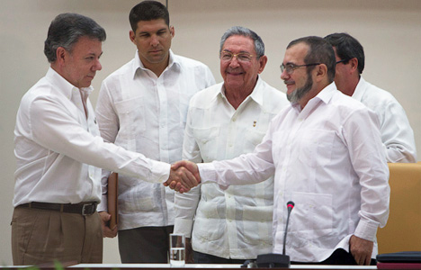 Мир для Колумбии (Foto: Ladyrene P&#233;rez / Cubadebate)
