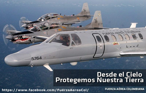 Военно-воздушные силы колумбии: под американским зонтиком