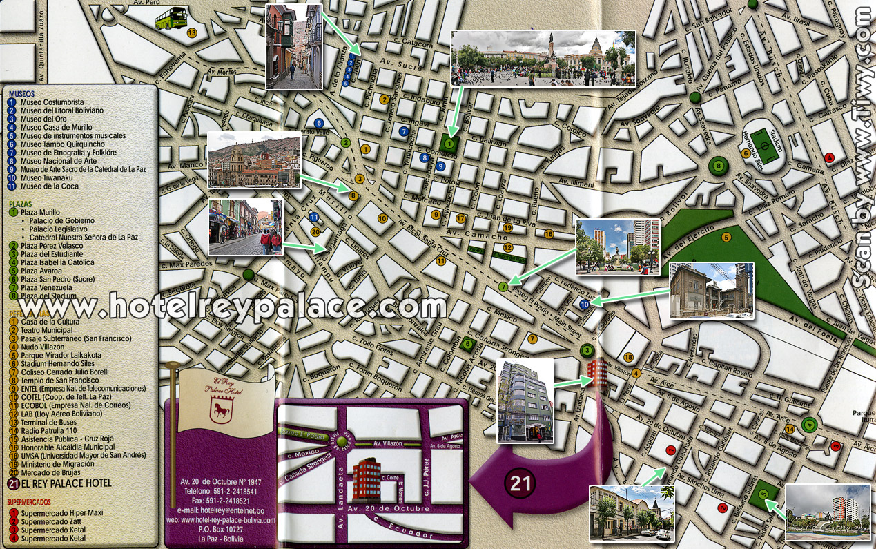 Map of La Paz, Bolivia (La Paz, Bolivia)