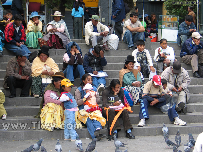 Hoy la Plaza Murillo es el lugar de descanso preferido de los habitantes de la ciudad