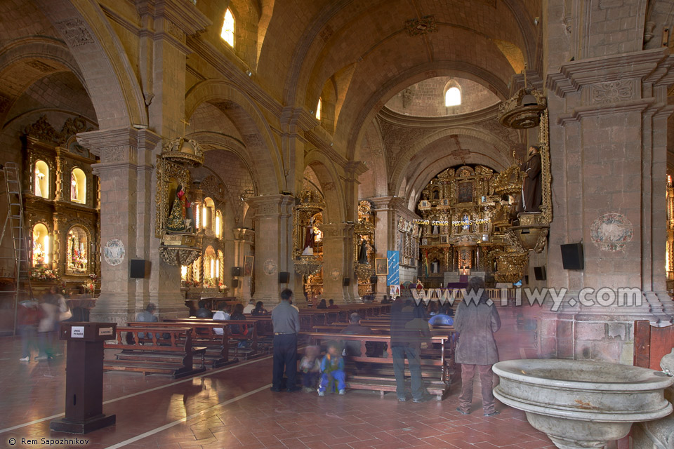 Inside the San Francisco church