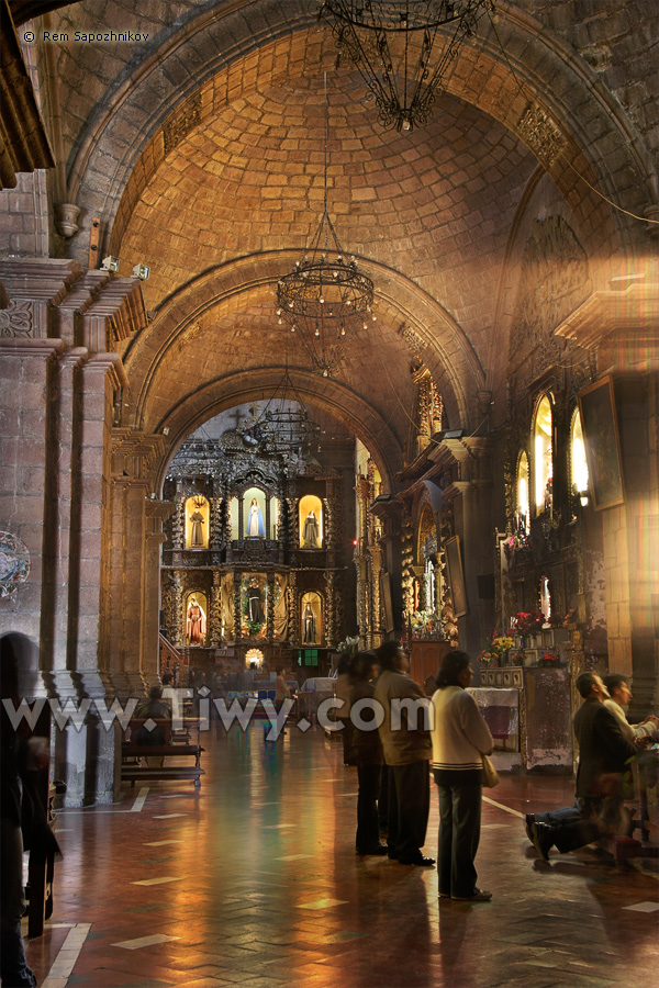 Inside the San Francisco church