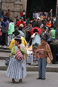 Personas en la Plaza San Francisco