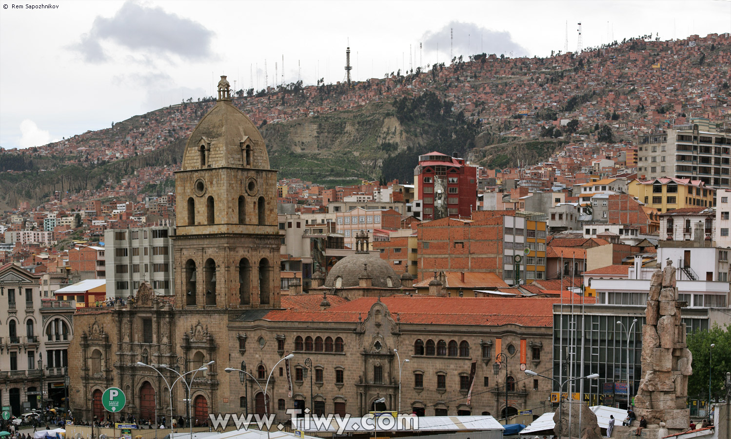 La iglesia de San Francisco, La Paz, Bolivia