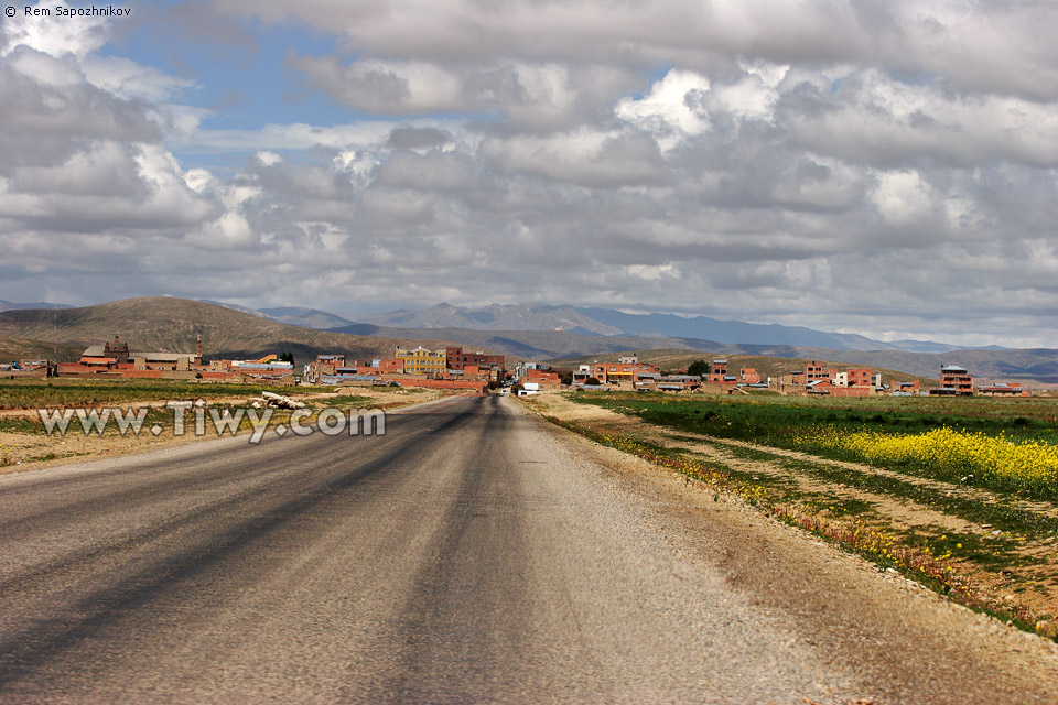 Llegando al poblado de Laja