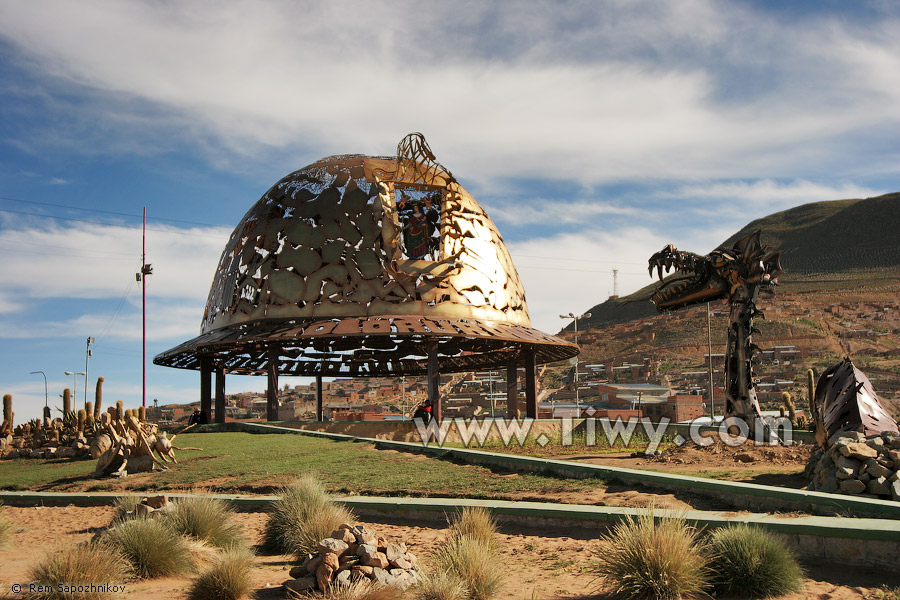 Monument “Miner's helmet” - Oruro, Bolivia