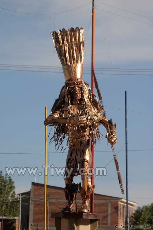 Metal images of Bolivian carnival classical characters