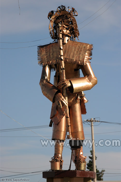 Metal images of Bolivian carnival classical characters