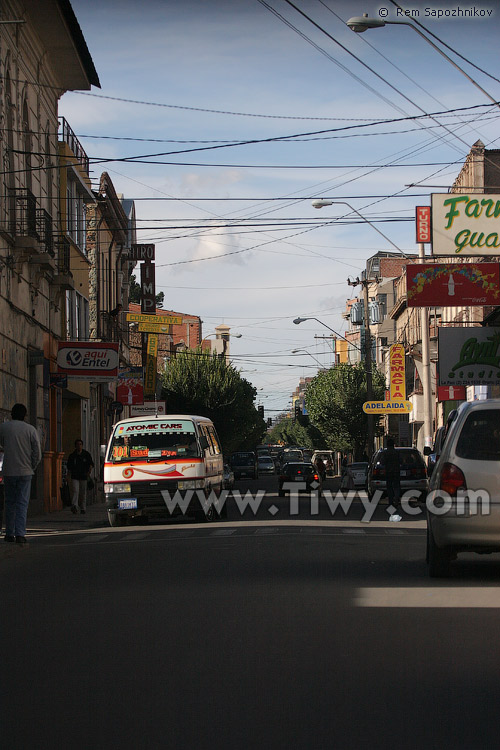 Una de las calles de Oruro