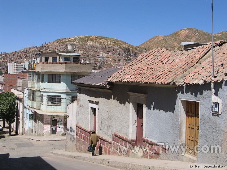 Una de las calles de Oruro