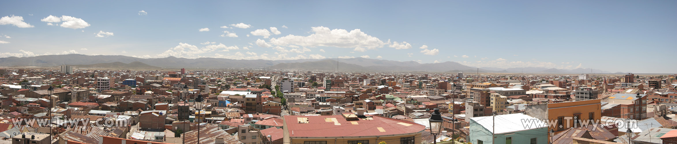 View to Oruro from Conchupata beacon