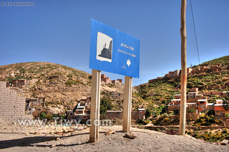 On the way to the observation point “The heart of Jesus”