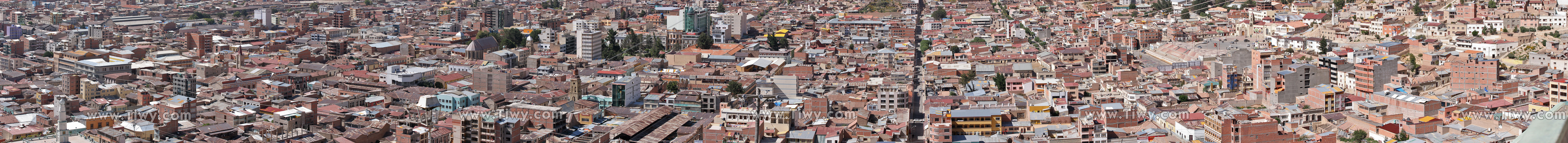 Parte central de la ciudad de Oruro