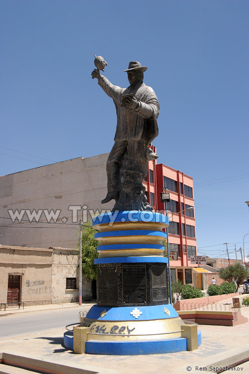 Sculpture composition on carnival topic