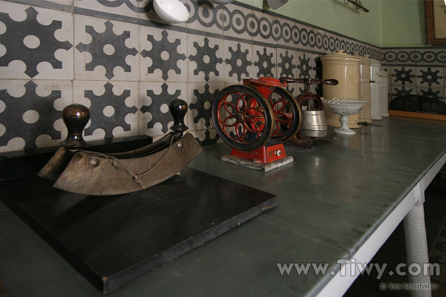 Kitchen in the museum of Simon I. Patiño