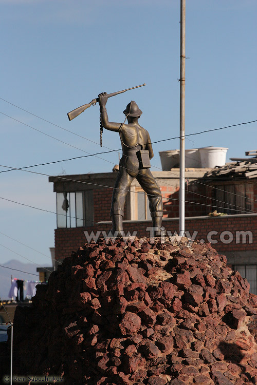 El monumento a los mineros - Oruro, Bolivia