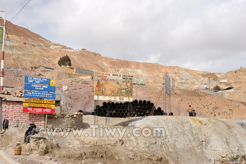Vida cotidiana de mineros - Potos, Bolivia