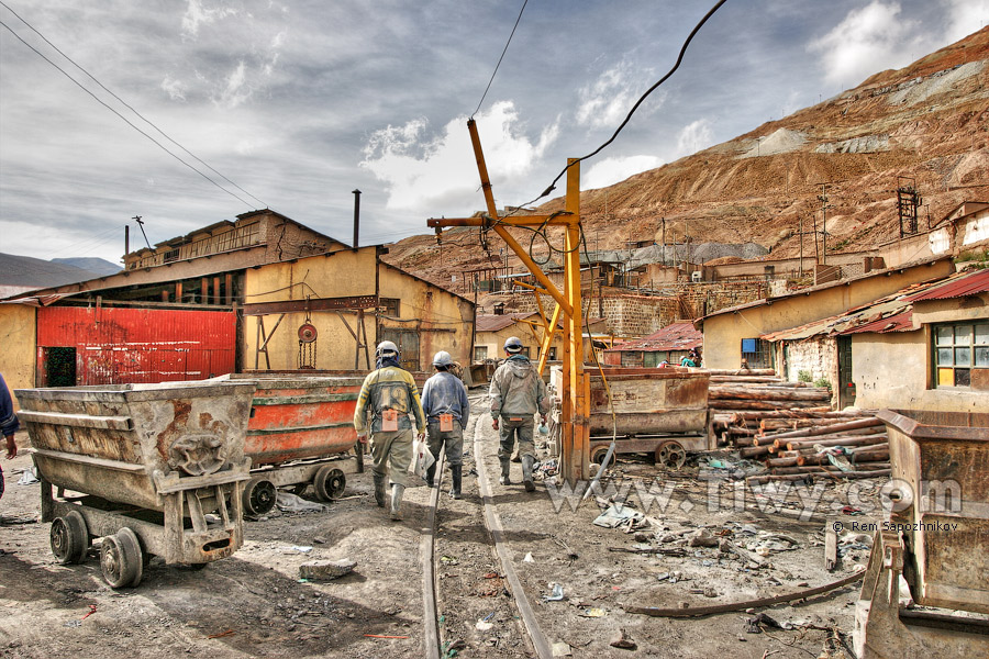 Vida cotidiana de mineros - Potosí, Bolivia