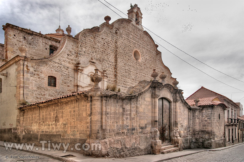 The rear part of Potosi Cathedral