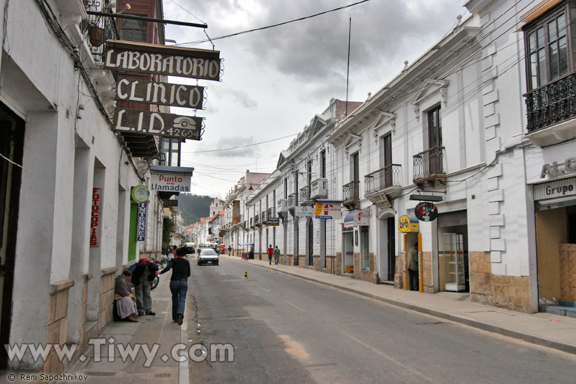 Calles de Sucre, Bolivia