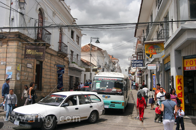 Calles de Sucre, Bolivia