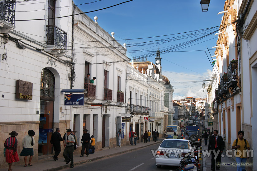 Sucre streets, Bolivia