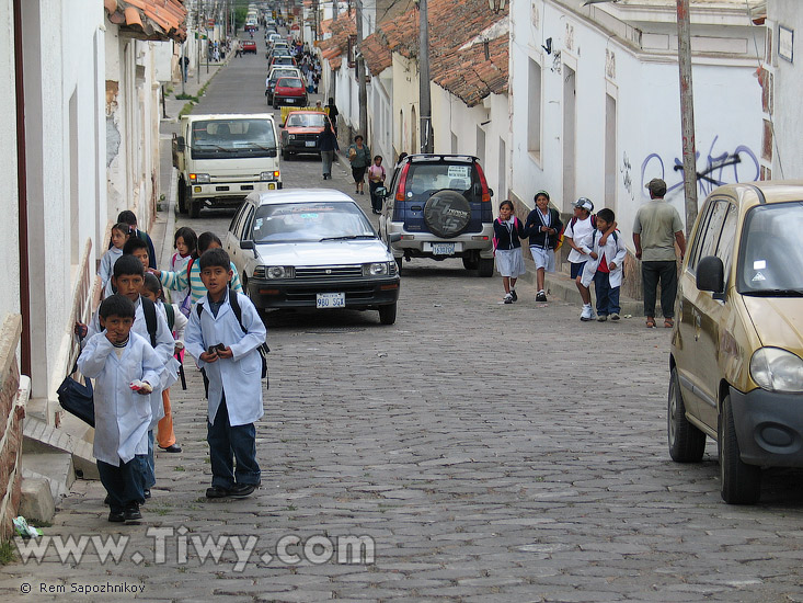 Calles de Sucre, Bolivia