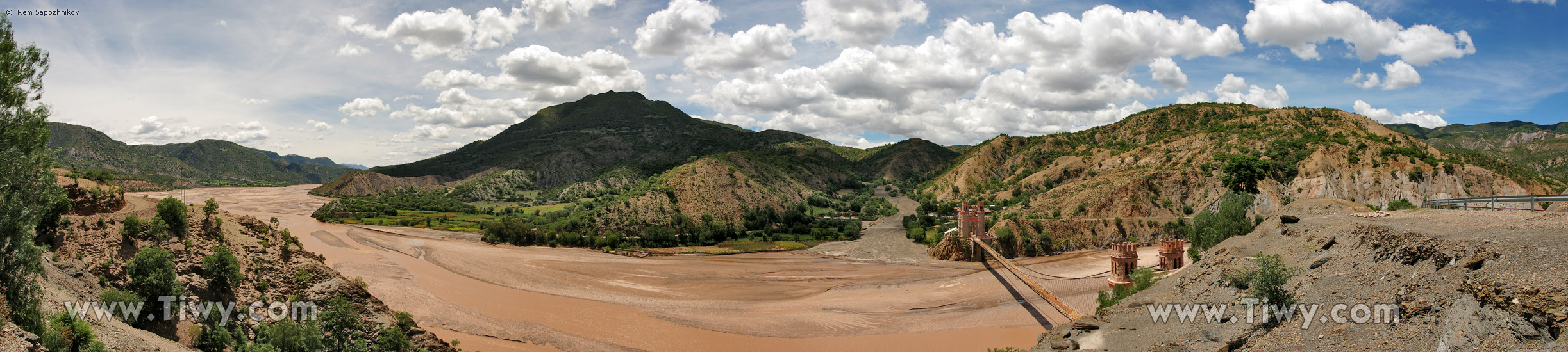 Camino entre Sucre y Potosí