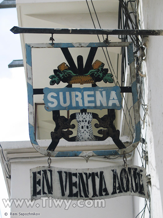 Signboards at the streets of Sucre