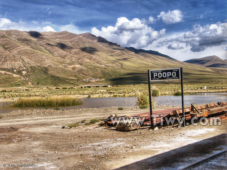 The station name «Poopo»