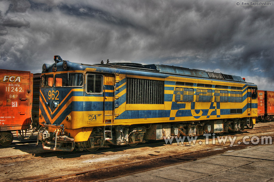 Locomotora del “Expreso del Sur”