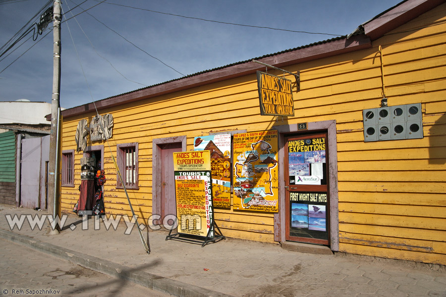 Office of Andes Salt Expeditions in Uyuni