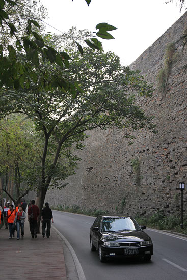 Section of the wall close to the Purple Mountain.