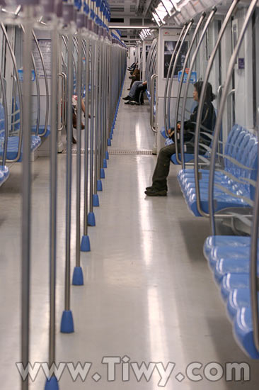 Vagon en el metro de Nanjing 