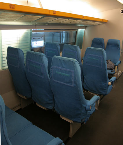 Seats in the car of Maglev
