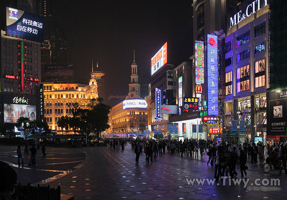 在上海南京路