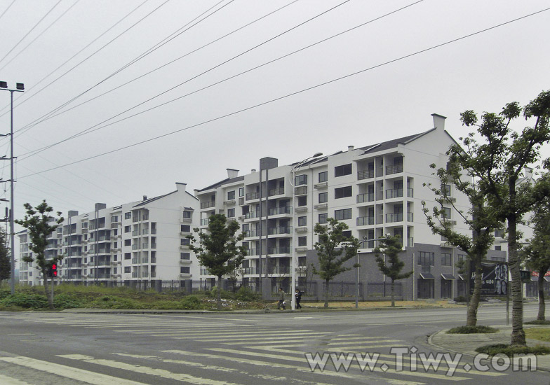 Nuevos edificios en las afueras de Wuxi