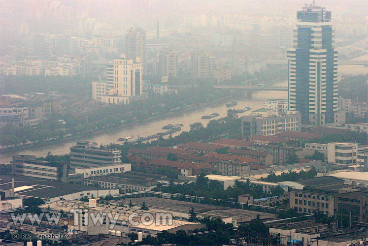 View to Wuxi from the cableway