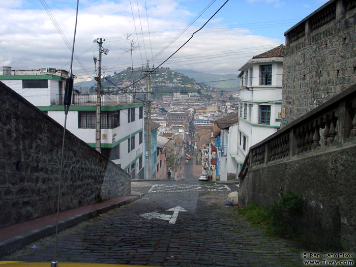 The quiet streets of the colonial times