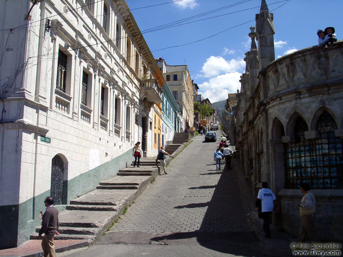 The quiet streets of the colonial times