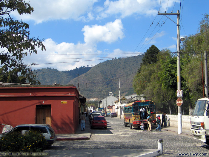 Estacion de buses en La Antigua