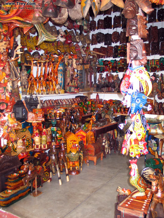 Las tiendas de souvenirs de La Antigua