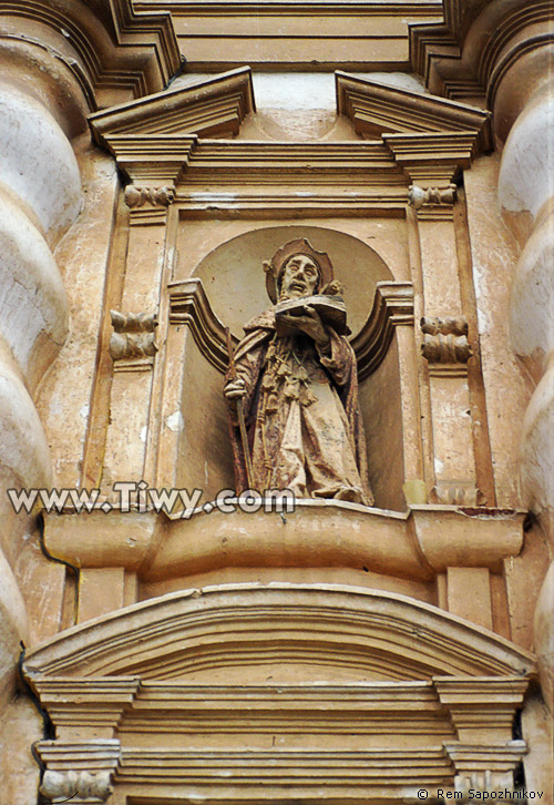 The decorative element of the church of San Francisco.