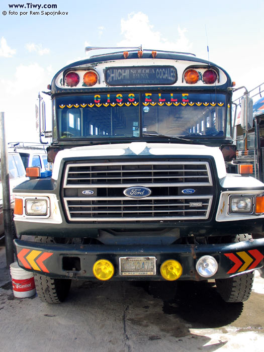 Bus is the main means of transport in both Chichi and the whole Guatemala.