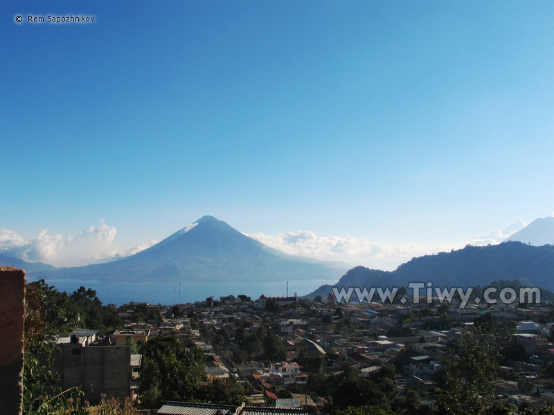 Panajachel. The town view.