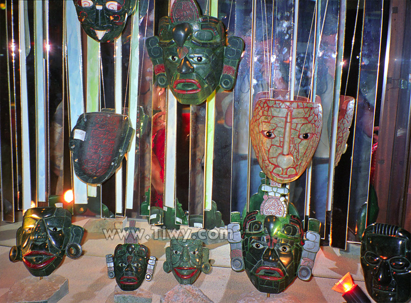 Ritual masks made of jade