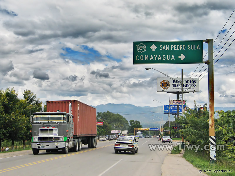 Llegando a Comayagua