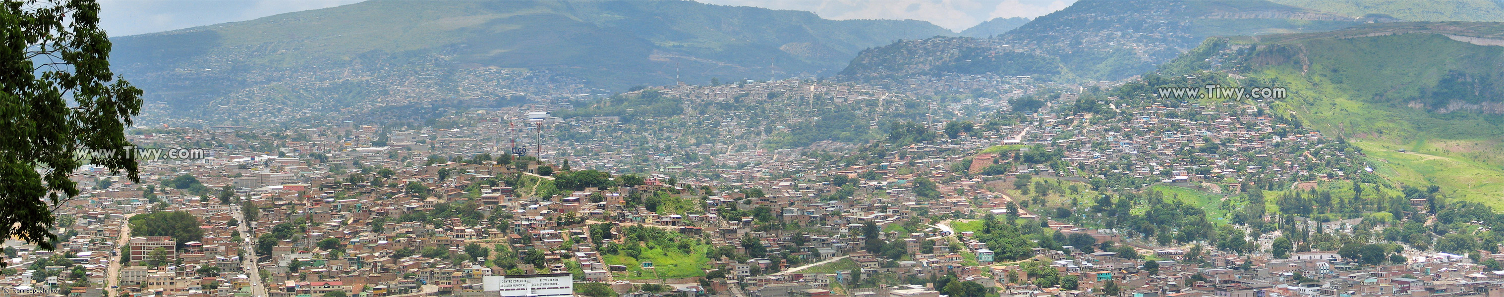 Panoramic view of Tegucigalpa